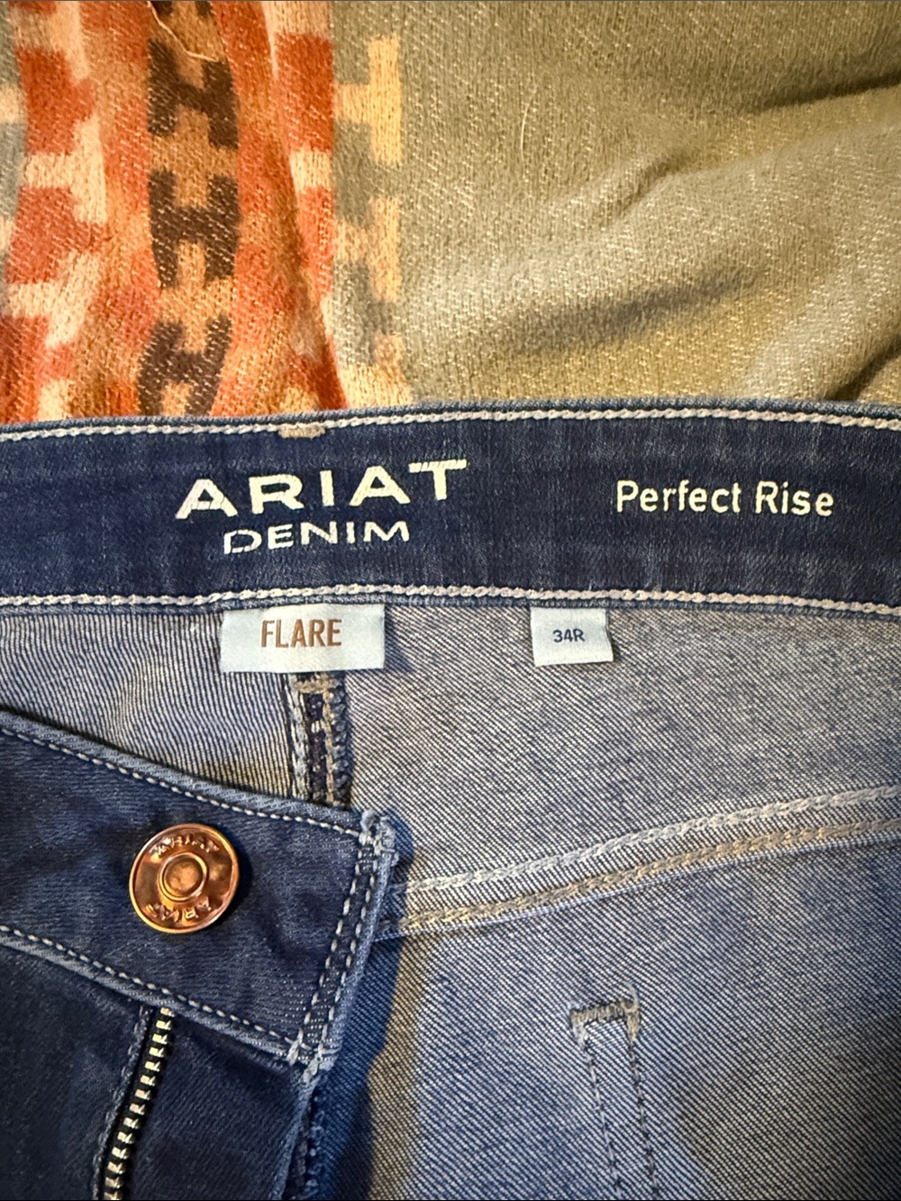Ariat Women's Dark Blue Boot Cut Jeans - Picture 3 of 3